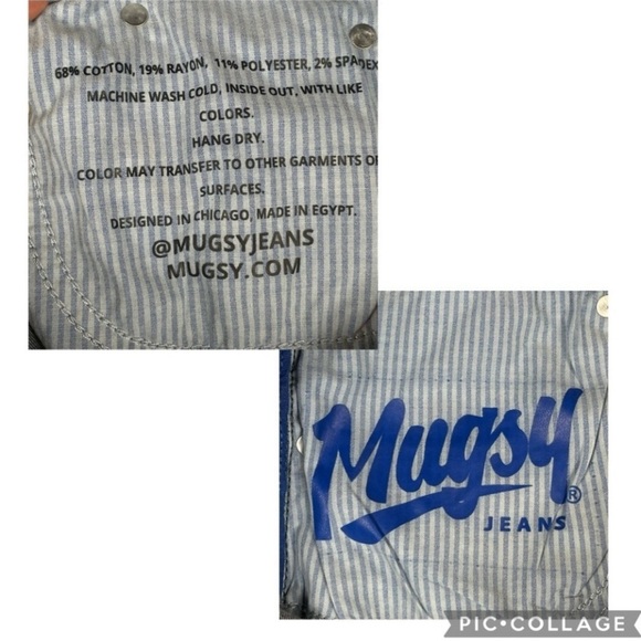 Mugsy Fultons Jeans Men 34x30 (33x28) Dark Wash Stretch Soft Comfort - Picture 4 of 14